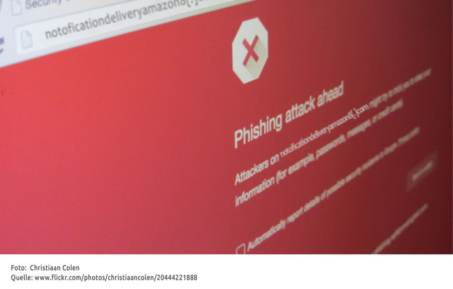 Warnung vor potenzieller Phishing-Website